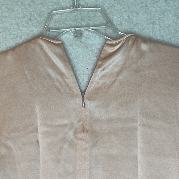 NWOT  Diane von Furstenberg Womens Sparkle Silver Top Blouse Shirt S SMALL - Picture 5 of 7